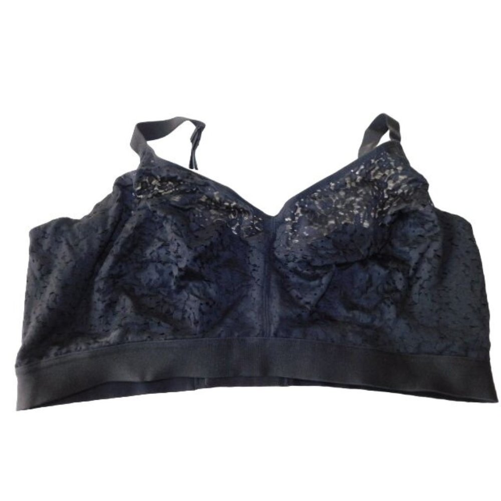 Chantelle Size 38G Black Soft lace Cup Wirefree Bra NWT $68